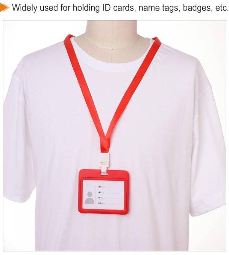 85x54mm Porte-Carte rouge Professionnel en Plastique , Pratique, Élégant et Sécurisé